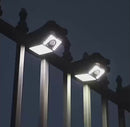 Lámpara Solar LED Para Exterior Con Sensor De Movimiento. Foco De Pared Con Clip Y Panel Solar. Luz Para Jardines O Patios.