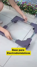 Base Móvil Universal Ajustable (45-56Cm) Con Ruedas Para Mover Muebles, Lavadora Y Refrigerador. Carga Max. 305 Lbs (138 Kgs)