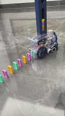 Juguete Tren De Dominós Eléctrico Para Niños. Juego Interactivo Con 60 Bloques, Educativo Y Divertido.