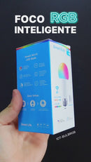 Foco Bombillo LED Inteligente RGB 15W Wifi Y Bluetooth. Luz Multicolor Regulable Con Control Remoto Y App .