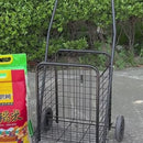 Carrito Plegable De Compras Con Ruedas Grandes Y Canasta Reforzada 57L. Carretilla Multiusos. Trolley