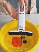 Limpia Ventanas Escurridor Trapeador Portátil, Plegable De 180° Con Auto Escurrido. Mini Mop Para Uso Húmedo Y Seco Para Limpieza De Escritorio, Monitor, Vidrio.