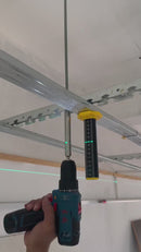 Regla Niveladora De Altura Magnética 4 Caras De 16Cm Con Burbuja. Ideal Para Instalación De Azulejos Y Cerámica.