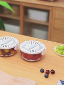 Colador Escurridor Multifuncional Con Tapa Giratoria. Recipiente Para Lavar Y Almacenar Alimentos. Color Blanco.