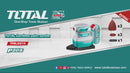 Lijadora Delta Triangular Orbital De Mano Inalámbrica 20V 12000Rpm. De Palma Incluye 3 Hojas. Batería Y Cargador Por Separado. Super Total