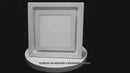 Extractor De Aire Para Baño Con LED 8” Cuadrado Con 3 Tonos De Luz Y Ventilador Integrado 170M³/H. Panel Extractor Para Techo. Color Blanco