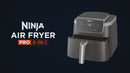 Freidora De Aire 4 En 1 Ninja AF141. Air Fryer De 4.7 Lt Antiadherente, Recubierta De Cerámica, Y Tecnología Air Crisp.