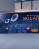 Lampara Solar De Piso Para Exterior. Foco Con 8 LED. Luz Cálida (Set De 4 Unidades).