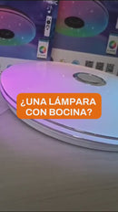 Lámpara De Techo Led Inteligente RGB Con Bocina Wifi Bluetooth Con Control Remoto Y App Tuya 36W 11.8” (30Cm). Cobertura 5-10M².