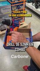 Drill Taladro De Impacto ½” 20V 52Nm 30000Bpm Motor Sin Escobillas. Incluye Batería 2.0Ah Y Cargador.