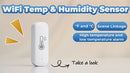 Sensor Inteligente De Temperatura Y Humedad Wifi + Bluetooth. Compatible Con Alexa Y Google Home. Color Blanco (7X2x2.5Cm).