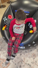 Sillón Inflable Ergonómico Con Portavasos Y Bolsillo Lateral. Sofá Con Diseño Gamer (105X105x70cm).