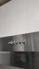 Campana Extractor De Grasa Retráctil 60 Cm Empotrable Negra Con Sensor De Movimiento – 3 Velocidades, 420 M³/H, Filtro De Aluminio + Carbón