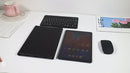 Teclado Y Mouse Inalámbricos En Español Bluetooth Recargables USBC Ultra Delgados Compatibles Con PC Laptop Tablet Ios Android Windows. Color Negro