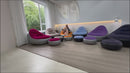 Sillón Inflable Con Reposapiés (62X31cm) Y Respaldo Con Bomba De Aire Manual. Sofá Inflable (125X105x100cm) Ergonómico Para Descanso.