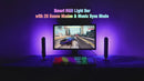 Barras LED RGB Con Modo Música Y Control Remoto (Pack De 2 Unds). Luces LED De Ambientación De 10X1.5” (26X4cm) Iluminación LED Decorativa