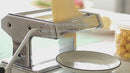 Máquina Manual Para Hacer Pasta Y Fideos De Acero Inoxidable Con 6 Niveles De Grosor Y 3 Cortes Ajustables. 230X210x195mm