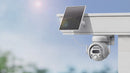Cámara De Seguridad Wifi Con Panel Solar 6MP. Cámara De Videovigilancia Con Visión Nocturna Y Detección Humana. Zoom 12X