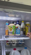 Bandeja Giratoria Deslizable Organizador De Refrigerador De 16.5X11.1”X1.4” (41.9X 28.2X3.6 Cm) De PET. Lazy Suzan Para Cocina Y Comedor.