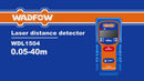Medidor Laser Rango 0.05-40M. Precisión De Medición: ±2.0Mm. Baterías 2 AAA Tipo De Láser: 635 Nm
