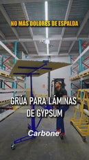 Grua Elevador Para Láminas De Gypsum Yeso Drywall Peso Max. 68Kg Tamaño: 48X192 Panel De Elevación Cartón Yeso
