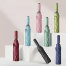 Paraguas Invertido Antiviento Con Protección UV. Sombrilla Plegable, Impermeable Y Reforzada. Color Negro.