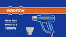 Pistola De Calor 1800W  110-120V  Temp 480º C 560º C   Incluye Boquilla  Blower Aire Caliente