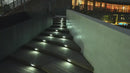 Luces LED Con Panel Solar Para Escaleras Exteriores (Pack De 2 Pzas). Luz Cálida Amarilla 3 LED En Acero Inoxidable De Pared O Escalera.