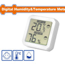 Medidor digital de humedad y temperatura. Con función de indicación de batería más baja.