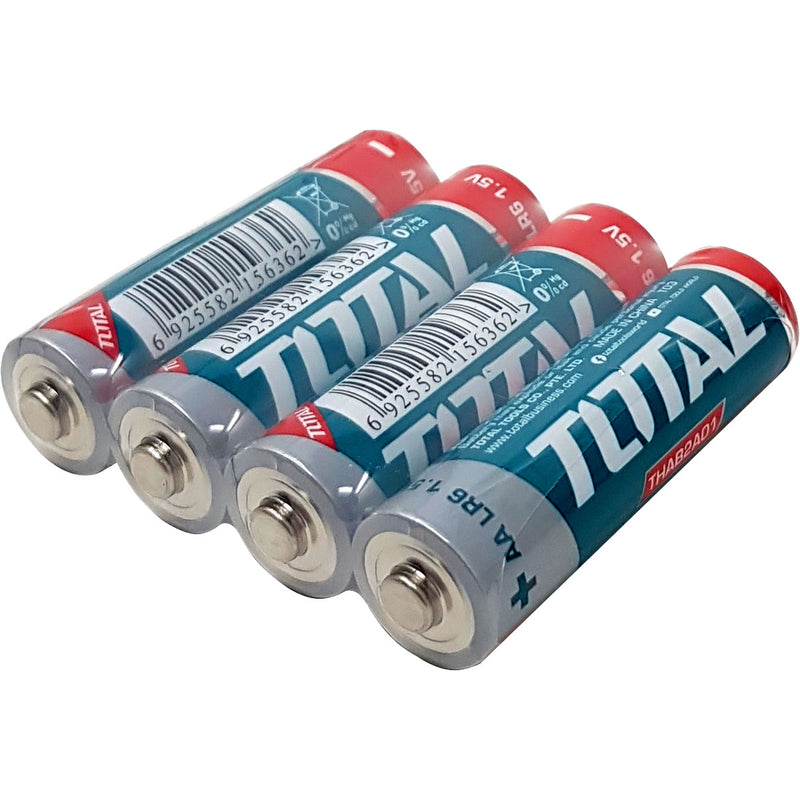 (4 pzas) Baterias AA Alcalinas (LR6), Regular, Capacidad  Batería 2900mAh