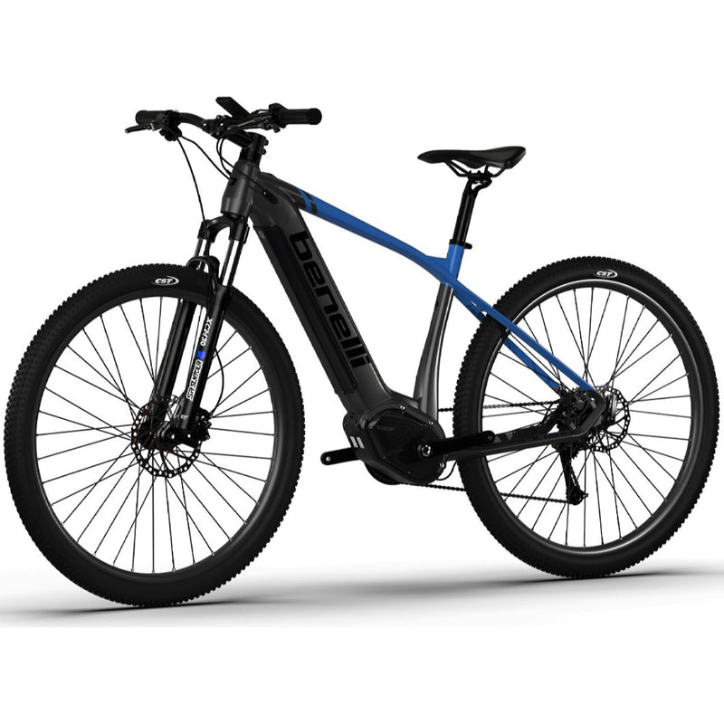 Bicicleta eléctrica de aluminio, rin 29 MTB Benelli. Color Gris / Azul, talla L