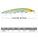 Señuelo Minnow 115mm 3 anzuelos triples