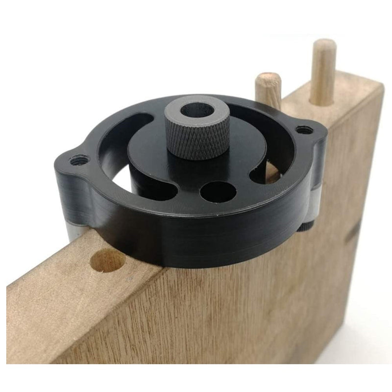 Guía autocentrante para perforación de agujeros en cantos de madera 6/8/10mm