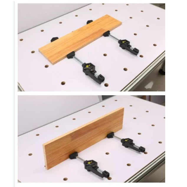 (Par) Abrazaderas de mesa perforadas pinzas para ebanista  260mm * 52mm