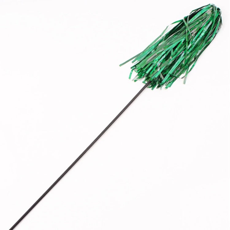 Juguete para Gato varita con cintas. Color Verde Tamaño 50cm