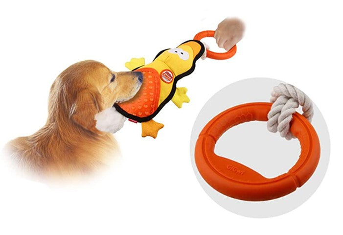 Juguete Iron grip Pato cuerda para mascota
