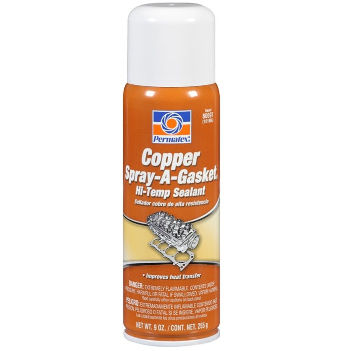 Silicón sellador de cobre de alta temperatura Permatex 9 Oz.