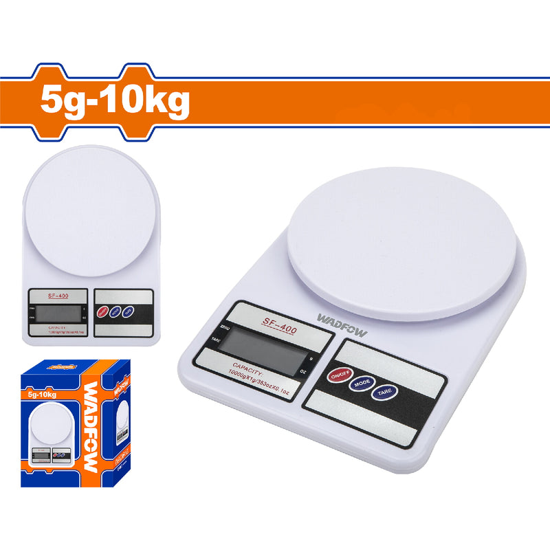 Balanza pesa digital de cocina 5g-10kg. Con apagado automático. Pantalla LCD.