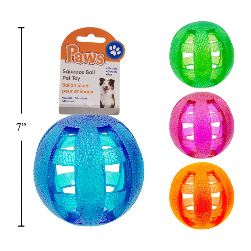 Juguete para mascotas  Squeez Ball,  (1pza) (Viene en colores variados al azar)