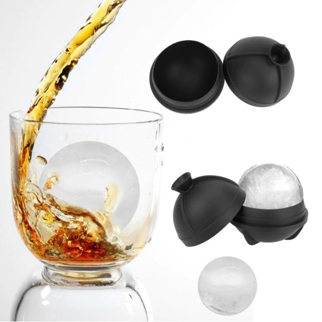 Molde de Silicona hielo en forma de bola 6 cm, para whiskey