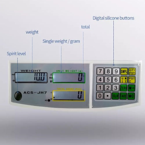 Báscula contadora digital de alta precisión. 1gr - 30kg.