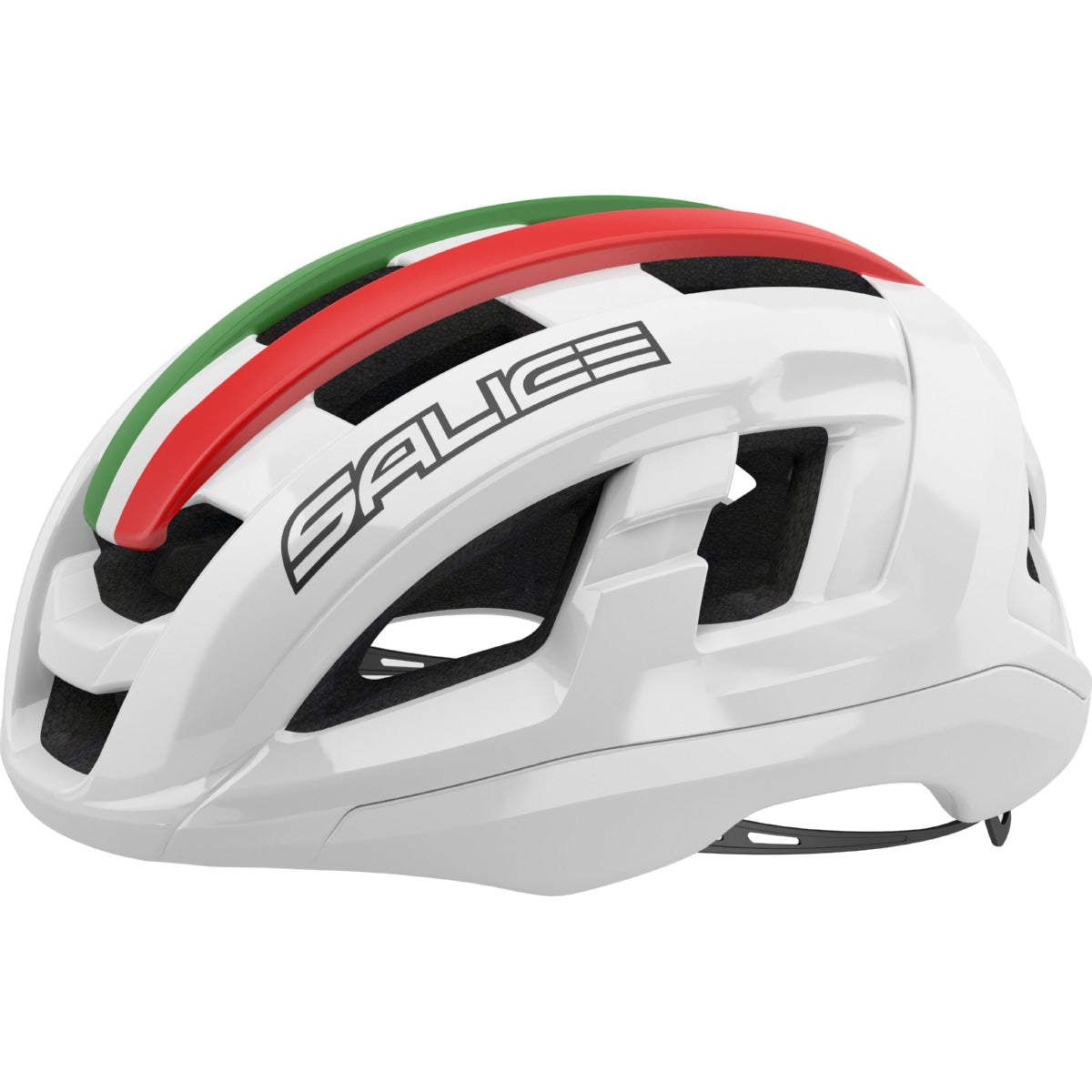 Casco Gavia Italiano aerodinámico para ciclismo de carretera. Color blanco, talla S/M