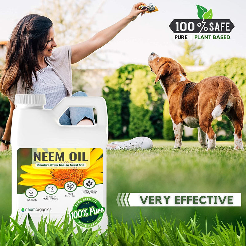 Aceite de Neem Puro 100% Orgánico para plantas, prensando en frio. 16 Oz.