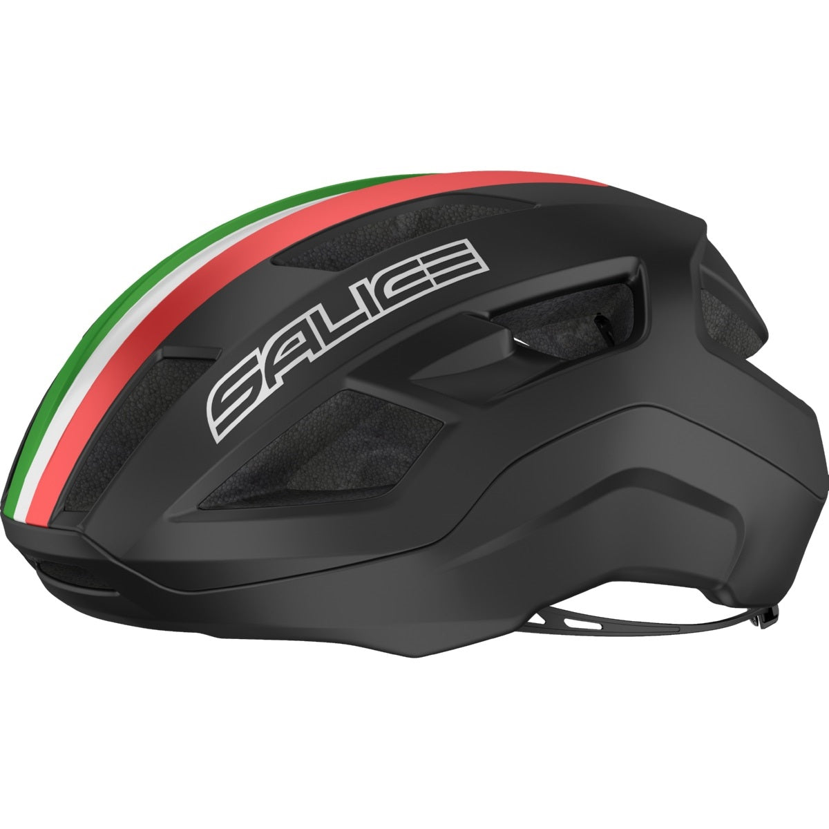 Casco Vento Italiano aerodinámico para ciclismo de carretera. Color negro, talla L/XL