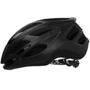 Casco con luz trasera (recargable) para ciclismo de ruta o montaña. Color negro mate, talla M/L