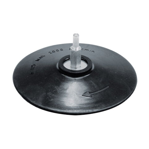 Disco de soporte para lija circular 5" velcro con vástago