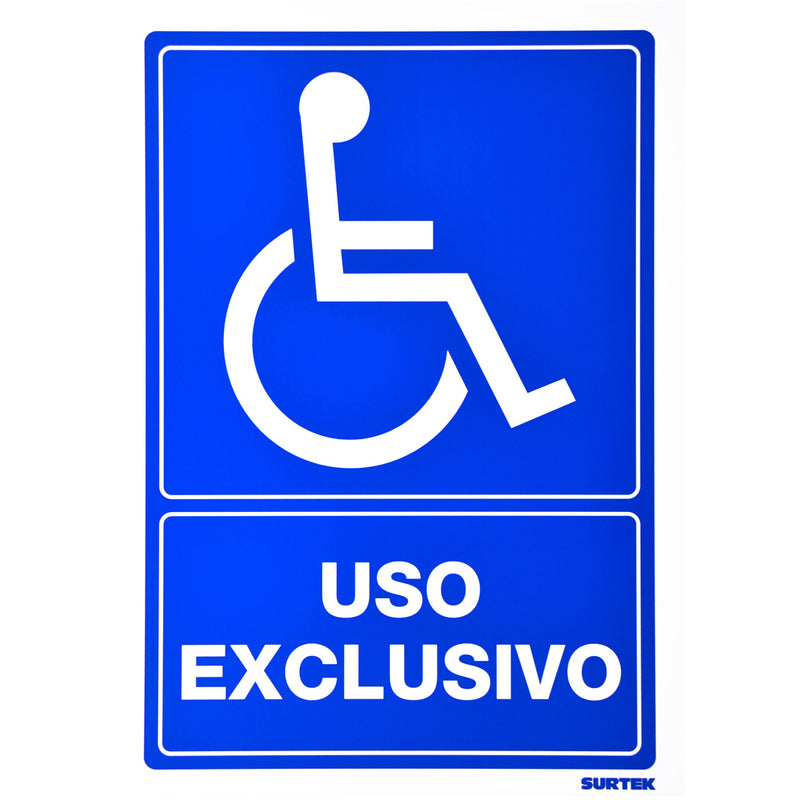 Letrero "Discapacitados" Surtek