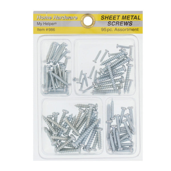 (95 piezas) Kit de tornillos surtidos para metal