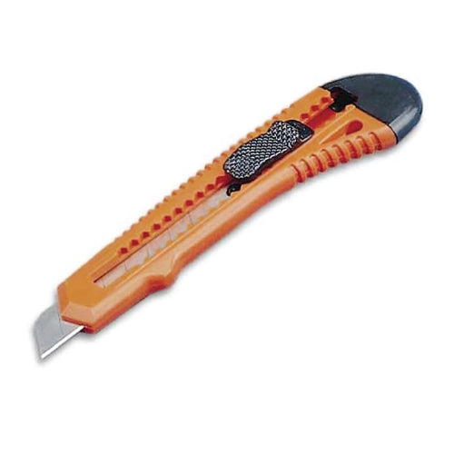 Snap off knife 18mm with plastic blade guide-includes 1 blade strip.