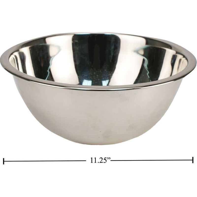 Tazón bowl en acero inoxidable para mezclar Luciano S / S 11.25, paquete a granel, 3.5L